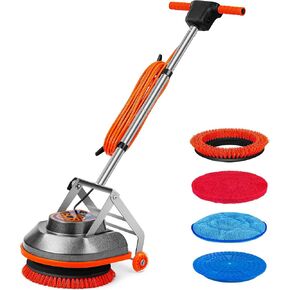 15" Floor Buffer Machine, Commercial Floor Scrubber Machine with Brushes and Pads, Heavy Duty Floor Cleaner and Polisher- Deep Clean and Polish Your Floors with Ease in Kuwait