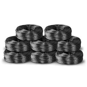 سلك ربط حديد التسليح مقاس 16 - لفة سلك ربط من الفولاذ الأسود الملدن، 3.5 رطل (330-340 قدمًا) لكل لفة ناعمة ومرنة، متينة للبناء، ربط حديد التسليح القوي (لفة واحدة) in Kuwait