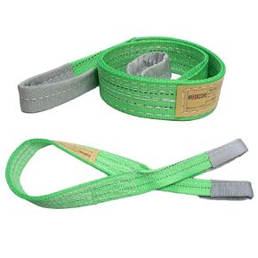 2-Pack 2.2"x4 Ft Heavy Duty Lifting Straps, 4400 lbs Capacity Web Sling Set for Hoist, Rigging & Industrial Lifting - Industrial Strength Nylon Lifting Slings in Kuwait