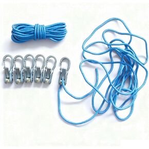 Rope Adjuster, 6-Pack Paracord Adjustment Cord Tensioner with Brass Roller & Locking Buckle for Camping, Boating, Outdoor Tie-Downs in Kuwait