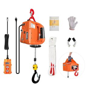 3 in 1 Electric Hoist Winch,2200 lbs Manual/Wired/Wireless Remote Control,110/120V Portable Pure Copp Electric Winch Crane, 41ft Lifting Garage Lifter for Garage, Factory, Warehouse, Balcony in Kuwait