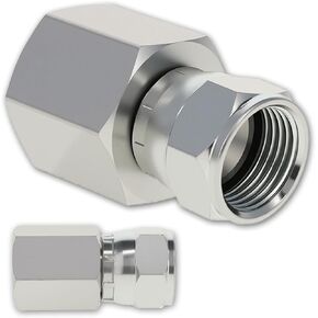 محول دوار هيدروليكي 1/4 بوصة NPTF أنثى × 3/8 بوصة JIC 37°، 6506-04-06 محول أنبوب دوار من الفولاذ الكربوني مناسب لبناء الأنظمة الهيدروليكية والمعدات الزراعية (قطعتان) in Kuwait