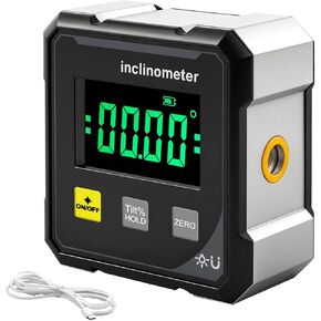 Digital Angle Finder Protractor Tool,4×90° High Accuracy Measuring Tool with Large Display,4-Side Magnetic Angle Gauge, Cube Inclinometer, Table Saw Miter Protractor, Woodworking Measuring Tool in Kuwait