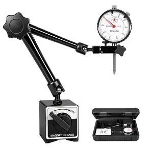 Dial Indicator with Magnetic Base, 0-1 inch Dial Test Gauge Indicators Graduation 0.001",132lbs Mag Base Runout Gauge Set in Kuwait