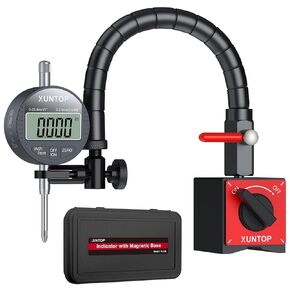 مؤشر قرص رقمي 0-1 بوصة/0.0005 بوصة و176 رطل (80 كجم) أقصى سحب بقاعدة مغناطيسية بوصة/مؤشر إلكتروني متري وحامل جذعي مرن 360 درجة لورشة عمل الطابعة ثلاثية الأبعاد ومنشار طاولة ماكينة CNC in Kuwait