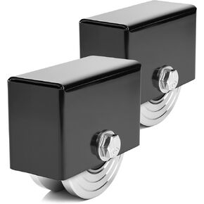 2 Pack 4" V-Groove Slide Gate Wheel with Welded Bracket Box, for Inverted V-Track Sliding Gates, 1 13/16" Width, Heavy-Duty Solid Double Bearings,3500 Lbs Capacity in Kuwait
