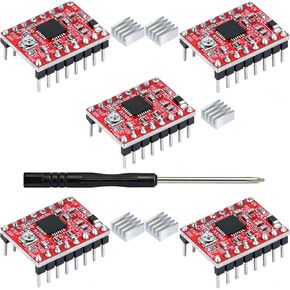 5pcs A4988 Stepper Motor Driver Module with Heat Sink Compatible with 3D Printer Arduino in Kuwait