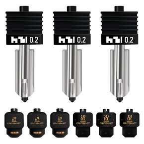 4PCS 0.2/0.4/0.6/0.8mm Hotend Compatible with Bambu Lab P2S/H2S/H2D/A1/A1 Mini – Quick Swap Extruder Print Head with 4 Silicone Cover Socks in Kuwait