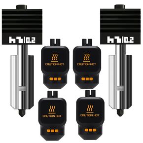 طقم P2S Hotend مكون من قطعتين مع فوهة فولاذية صلبة مثبتة مسبقًا بقطر 0.2 مم لسلسلة Bambu Lab P2S/H2S/H2D Combo/A1 (تتضمن 4 أكمام من السيليكون مع رموز QR) طقم الطارد لملحقات طابعة Bambus ثلاثية الأبعاد. in Kuwait