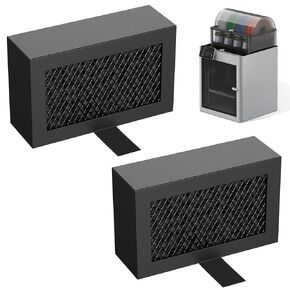 2 Pack Activated Carbon Air Filter Cartridge for Bamboo Lab X1/X1C/P1P/P1S 3D Printer, Replacement Carbon Filters for VOCs PM2.5 Odors, Black in Kuwait