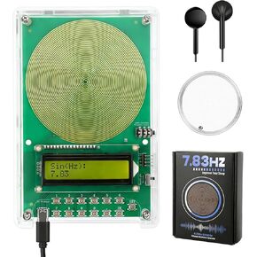 Frequency Generator for Healing | 7.83Hz Schumann Resonance Frequency Generator | Adjustable 0.01Hz–200kHz Sound Therapy Device with Acrylic Case for Sleep, Meditation & Relaxation in Kuwait