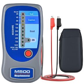 M500 Megohmmeter, 500 Volts Digital Insulation Tester up to 1000 megohms, Compatible with SUPCO M500 Megohmmeter, Professional Megger for HVAC Compressors, Motors & Home Electrical Systems in Saudi Arabia