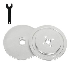 شفة أمان ذاتية التثبيت من الألومنيوم لعجلات تلميع مجرى الهواء بلوحة مركزية مقاس 3 بوصات و5/8 بوصة - 11 أداة ملولبة، مجموعة شفة أمان قابلة للإدراج سريعة التمركز in Kuwait
