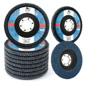 10 Pack Flap Discs 4 1/2 for Angle Grinder, 7/8" Grinding Wheel 40 Grit, Type 29 Zirconia Grinding Disc for Wood Metal Sanding in Kuwait
