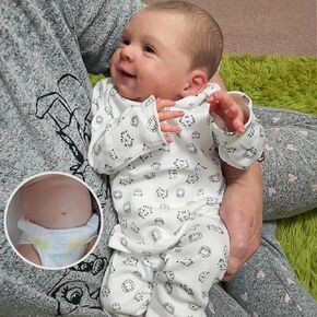 زيرو بام نابض بالحياة يبتسم تولد من جديد دمى الطفل 18 بوصة الحياة الحقيقية دمى الأطفال حديثي الولادة سيليكون كامل الجسم الصبي واقعية دمية طفل صحيح تشريحيا الأطفال حديثي الولادة طفل صغير اللعب للفتيات in Kuwait