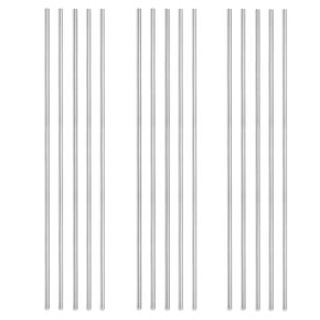 15PCS 6061-T6 Aluminum Round Rods,Phiowocx 1/8"(3mm) x 12" Metal Solid Shaft Rods Bar,Smooth Bars for DIY Craft Model,Industry,Metal Working Hobbies(3 x 305mm) in Kuwait