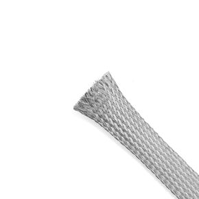 Flat Tinned Copper Braided Ground Strap Expandable Shielding Sleeve Metal Mesh Cable Wire Protector for Industrial Electrical Wiring-2mm Wide-52f in Kuwait