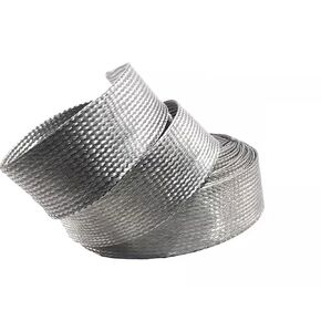 Tinned Copper Braided Ground Strap Shielding Sleeve Expandable Metal Mesh Sheathing for Signal Cable Wire Protection 1m-2mm 1meter in Kuwait