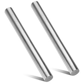 Rocaris 2pcs 1" Diameter 1018 Carbon Cold Rolled Steel Bar, 9" Length Steel Round Rod, Unpolished Finish Steel Rod for Metalworking, Shafts, Gears, Lathes, DIY in Kuwait