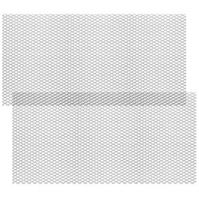 قطعتان من الصفائح المعدنية الموسعة الفولاذية المسطحة 48 × 24 بوصة، 11 ورقة شبكية فولاذية ملفوفة على البارد سميكة لشواء الشواء، صفائح معدنية مثقوبة شاشة شبكية للمدخنين ومشاريع DIY في الأماكن المغلقة والخارجية in Kuwait