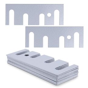 10 عبوات من المفصلات الفولاذية المطلية بطبقة نهائية من الحشوات لمجموعة إصلاح مفصلات الأبواب، 4-1/2 بوصة × 1-5/8 بوصة، 16 مقياس، لمسة نهائية رمادية in Kuwait