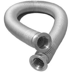 خرطوم المنفاخ المعدني KF-25، حجم الحافة ISO-KF NW-25، 304 من الفولاذ المقاوم للصدأ، أنبوب أنبوب منفاخ مموج مفرغ (1000 مم/39.37 بوصة) in Kuwait