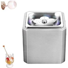 Commercial Glass Froster, 6s Rapid Chill Countertop Glass Chiller, Stainless Steel Ice Cup Machine with Neon Lights, for Cocktail Beer in Kuwait