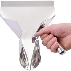 مغرفة الفشار من الفولاذ المقاوم للصدأ، مغرفة القلي الفرنسية، أداة تعبئة سريعة لأكياس أكياس الفشار، مغرفة متعددة الأغراض لآلة الفشار، حلوى الثلج، الوجبات الخفيفة والحلويات in Kuwait