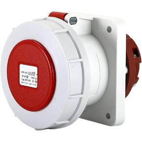 5P 63A IP67 Concealed Straight Socket Flange Panel Mount PDU Data Center Stage Industrial in Kuwait
