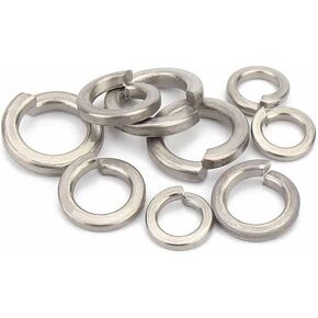 Spring Lock Washer Titanium 1/5/10pcs GB93 M2 M2.5 M3 M4 M5 M6 M8 M10 M12 M16 M18 M20 M22 M24 TA2 Pure Gr2 Split Elastic Gasket(10pcs M6) in Kuwait