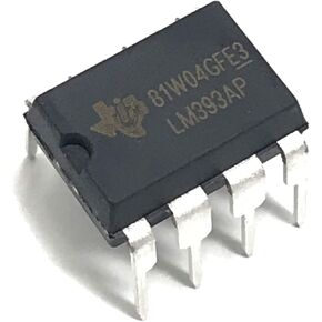 LM393AP LM393 Precision Dual Differential Comparator, Industrial Grade IC DIP-8 Breadboard-Friendly (Pack of 10) in Saudi Arabia
