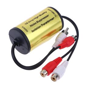 Ground Loop Noise Isolator RCA Stereo 2 Channel Car Amplifier Noise Filter Alternator Whine Suppressor Reducer for Car Audio System Car Stereo Head Unit Amp Eliminate Ground Loop Hum Buzz Sound in Kuwait