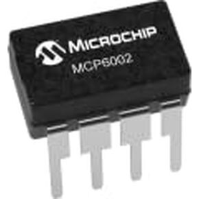 تقنية Microchip، MCP6002-I/P، مضخم تشغيل مزدوج - طاقة منخفضة - 1 ميجاهرتز GBP - 1.8 إلى 6.0 VDC - مدخل/مخرج من السكك الحديدية إلى السكك الحديدية - 8-Lead DIP - -40 درجة مئوية إلى +85 درجة مئوية (60 عنصر/عناصر) in Kuwait