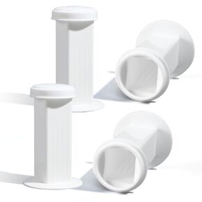 LemonRoad 4 Pack Coplin Staining Jar with Lid - White Polypropylene Laboratory Canisters Slide Staining, Holder 5 Slides Each in Kuwait