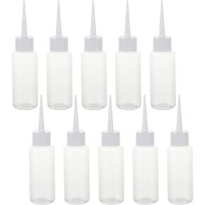 VILLCASE 10pcs 50ml (1.7oz) Plastic Squeeze Bottles with Long Precision Tip, Soft PE Empty Applicator Dropper Bottles for Art Crafts, Wood Glue, Acrylic Paint & Machine Oil in Kuwait