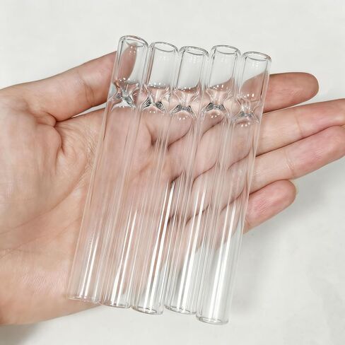 5 Pcs Borosilicate Glass Tube 4 Inch Thick Glass Blowing Tubes,2mm Wall Thickness,High Heat Resistance for Blowing,Lab,DIY,and Industrial in Saudi Arabia