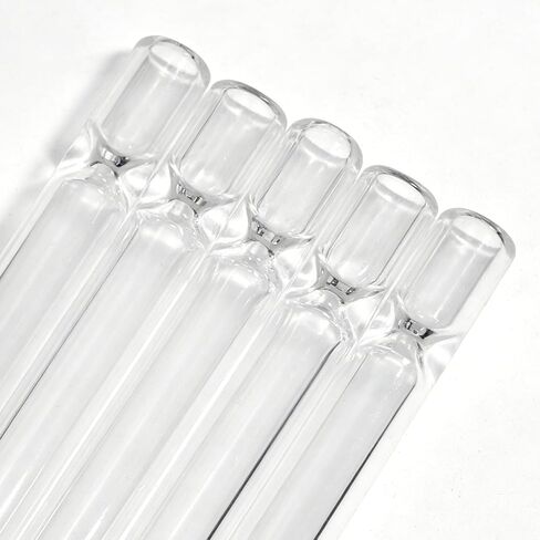 5 Pcs Borosilicate Glass Tube,4 Inch(10 cm) Thick Glass Blowing Tubes,2mm Wall Thickness,High Heat Resistance for Blowing,Lab,DIY,and Industrial,Acid and Alkali Resistant in Saudi Arabia