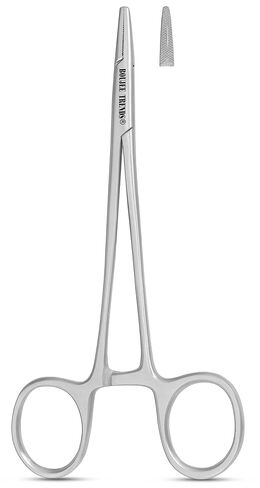 حامل إبرة Mayo Hegar مع قفل قوي، فك مسنن للخياطة الدقيقة وممارسة متعددة الأغراض قابلة للتعقيم في المختبر وصيد الأسماك (5.5 بوصة) in Kuwait