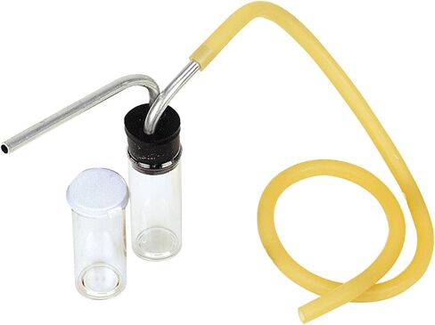 شفاطة الحشرات من موردي الغابات مع أنابيب ألومنيوم وشبكة أمان - قارورتان للتجميع، قطعة فم من اللاتكس مقاس 18 بوصة - مثالية لأخذ عينات الحشرات الميدانية والمختبرية والتقاط العينات الصغيرة in Kuwait