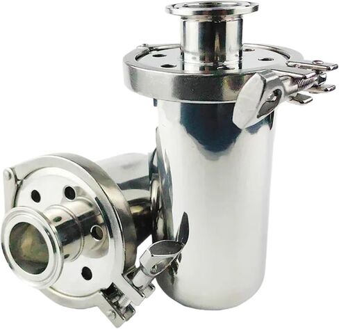 1 قطعة SS304 جهاز تنفس من الفولاذ المقاوم للصدأ 38 51 مللي متر خط أنابيب القطر الخارجي الطويق 50.5 64 مللي متر ثلاثي المشبك 2.5 "5" 10" بيرة مناسبة (2.5 بوصة-OD38-76) in Kuwait