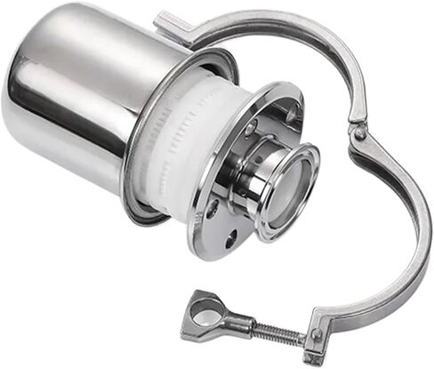 1pc SS304 Stainless Steel Respirator 38 51 mm Pipeline Outer Diameter Ferrule 50.5 64mm Tri Clamp 2.5 "5"10" Suitable Beer(2.5inch-OD38-76) in Saudi Arabia