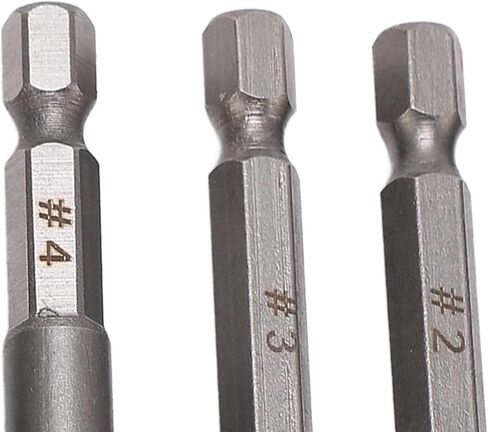 5PCS Damaged Screw Extractor Set, Carbon Steel Screw Remover Tool with 1/4 Inch Hex Shank, Ideal for Broken Stuck Screws Removal, Includes 7.5mm 5mm 4mm 3. 3mm in Saudi Arabia