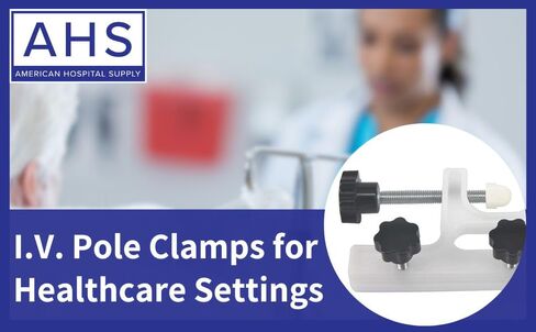 American Hospital Supply IV Pole Clamp | 3 Prong for IV Pole Attachment transducer Holder Connector Tighten The clamp - 3 Prong (7 in) in Saudi Arabia