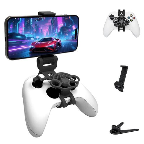 TXW Mini Steering Wheel مع حامل هاتف لوحدة التحكم في Xbox ، ملحق مرفق عجلة التحكم في ألعاب السباق لـ Xbox Series X | S ، Xbox One (أبيض) in Kuwait