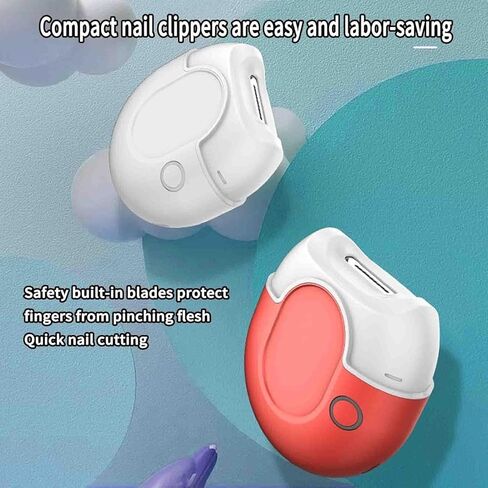 Automatic Nail Clippers Electric Nail Clipper All Ages USB Charging Portable 45 min Ergonomic Multi Angle 7x8.5cm in Kuwait
