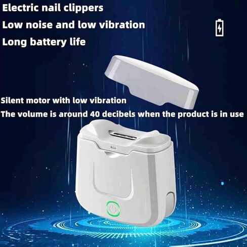 Automatic Nail Clippers Electric Nail Clipper Portable Type-C Rechargeable for Adults Seniors Men Women 6.1x6.5cm in Kuwait