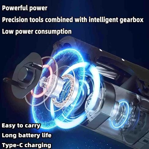 Automatic Nail Clippers Electric Nail Clipper Portable Type-C Rechargeable for Adults Seniors Men Women 6.1x6.5cm in Kuwait