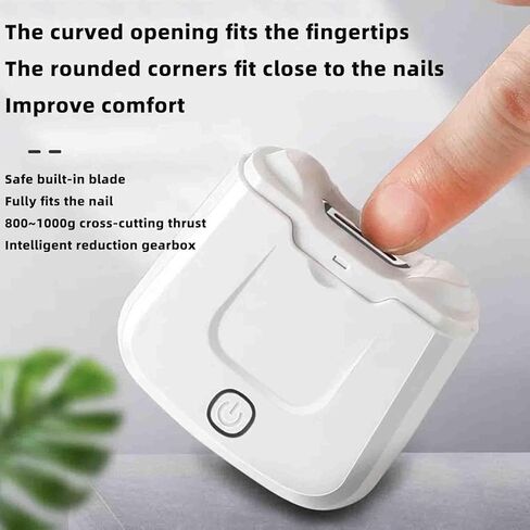 Automatic Nail Clippers Electric Nail Clipper Portable Type-C Rechargeable for Adults Seniors Men Women 6.1x6.5cm in Kuwait