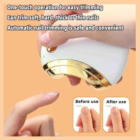 Automatic Nail Clippers Electric Nail Clippers Rechargeable Automatic Shavings Storage 82x70x3300cmm in Kuwait