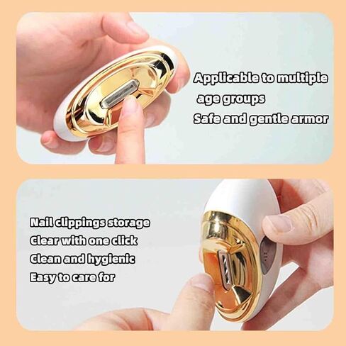 Automatic Nail Clippers Electric Nail Clippers Rechargeable Automatic Shavings Storage 82x70x3300cmm in Kuwait